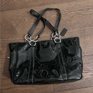 Black coach purse